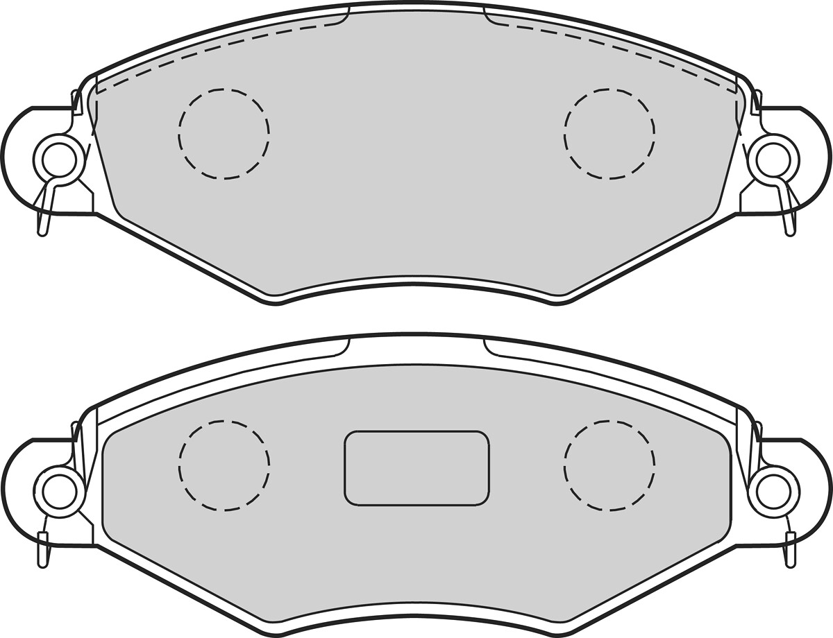 Jogo de 4 pastilhas de travão VALEO ref. 302663